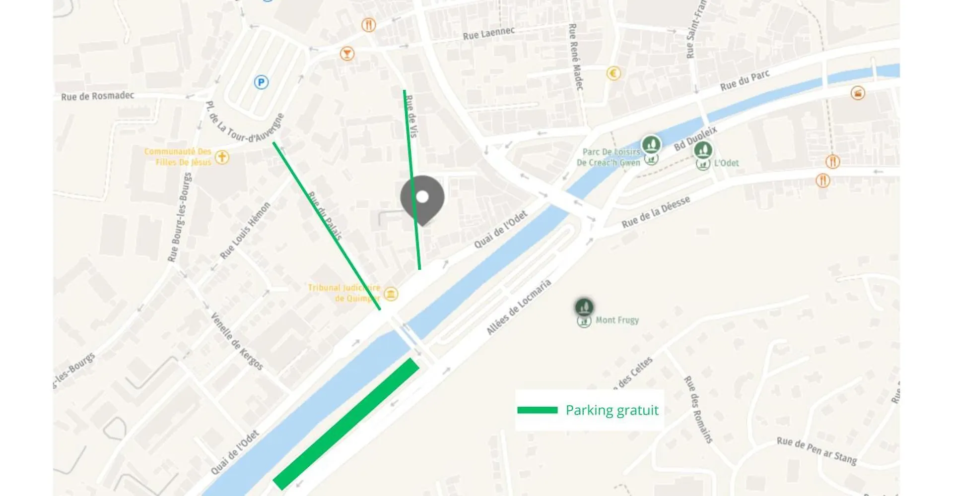 La Belle Odet' - Choix D'Appartements- Centre Ville-Quais Κεμπέρ 0*,  Γαλλία